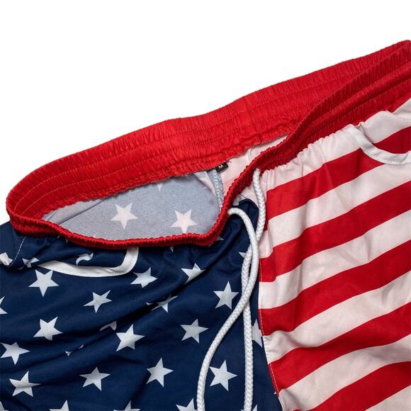 USA Flag Women’s Medium Running Summer Shorts - Picture 4 of 7